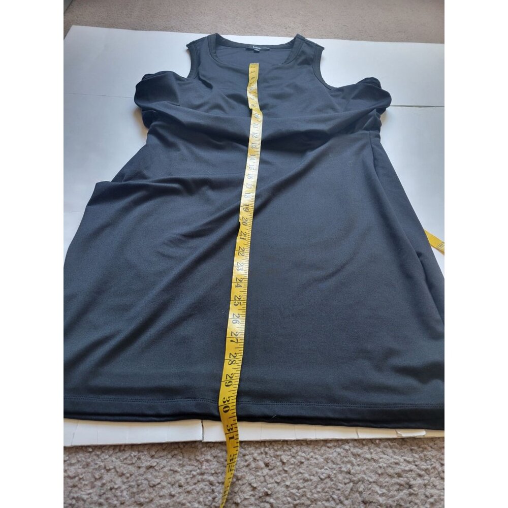 Lulu's Sleeveless Black Knee Length Dress Size XL Wedding Party Office Wear - Picture 7 of 9